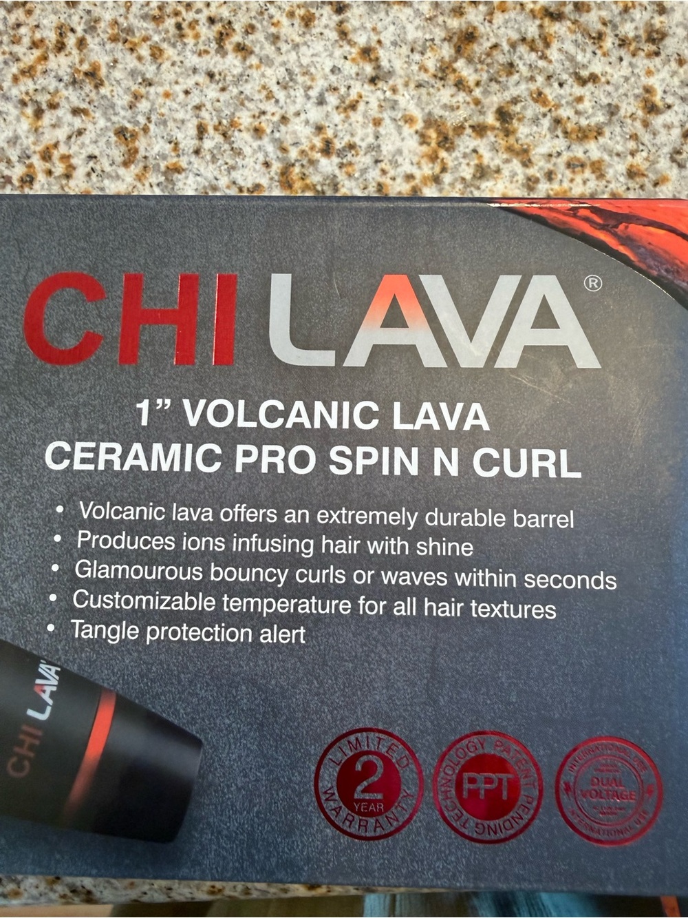CHI Lava 1" Ceramic Pro Styling Iron - Red/Black - Picture 2 of 11